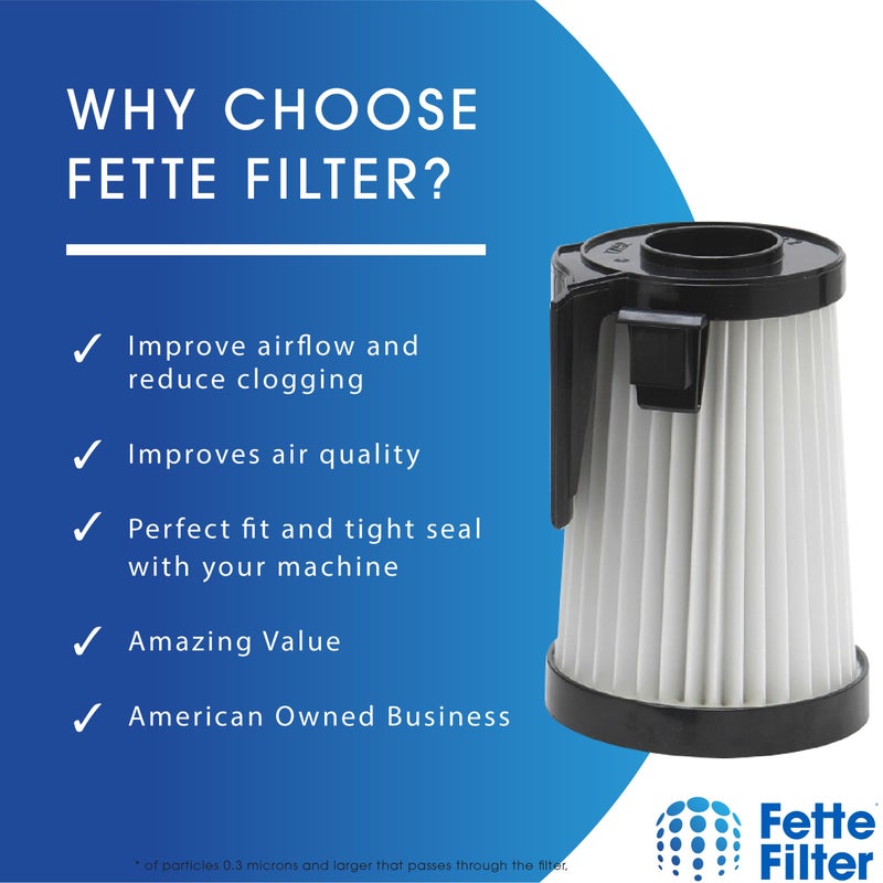 Fette Filter - Dust Cup Filter Compatible with Eureka DCF-10, DCF-14. Compare to Part # 62731, 62396. Pack of 3 - Image 5